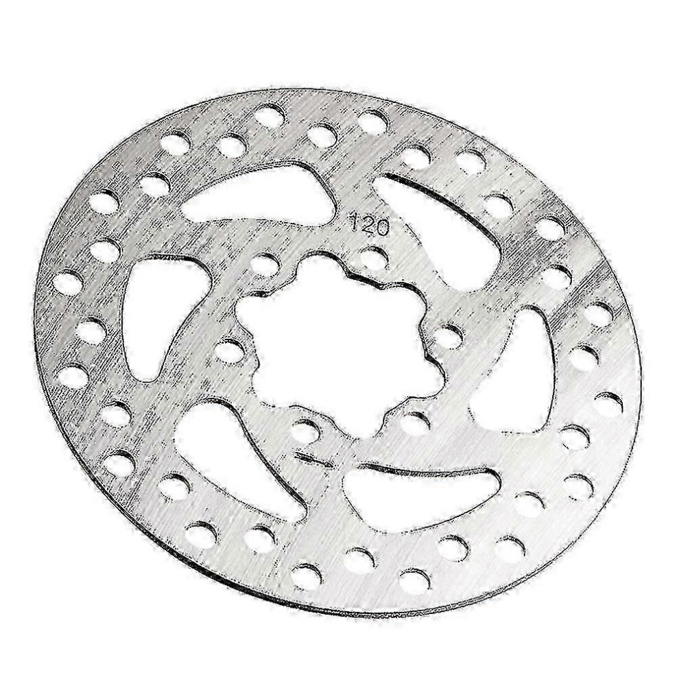 Kikidex (As Show, One Size) 1Pc 120Mm Brake Disc Brake Accessory Parts Stainless Steel Universal Brake Disc