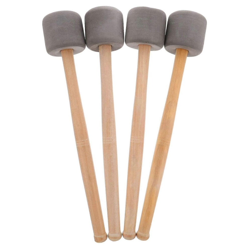 Kikidex (As Show, One Size) 4Pcs Bass Drum Mallets Sticks Mallets Foam Head Drum Mallets For Marching Band Percussion