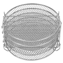 (As show, One size) Dehydrator Rack for Foodi 6.5 & 8 Qt, Pot Duo Crisp 8 Qt. Stainless Steel 5 Stackable Layers
