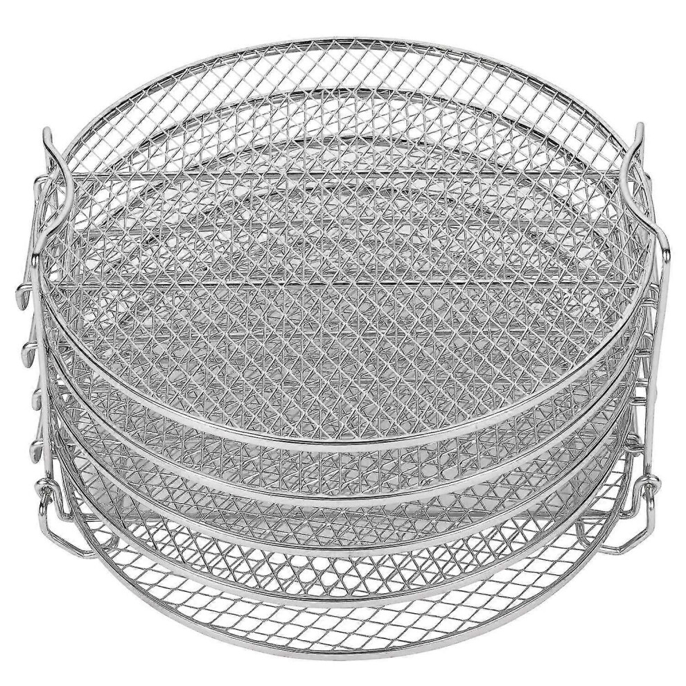 Kikidex (As Show, One Size) Dehydrator Rack For Foodi 6.5 & 8 Qt, Pot Duo Crisp 8 Qt. Stainless Steel 5 Stackable Layers