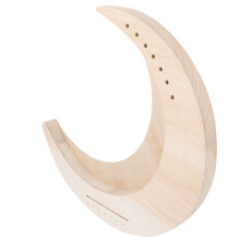 Wooden Lyre Harp 7 Snaar Maanvormige Draagbare Voor Beginners