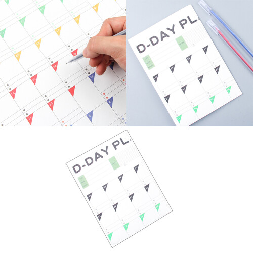 2019 Jaar 100-Daags Countdown Agenda Leerplanning Voor Kinderen (Wit) 1