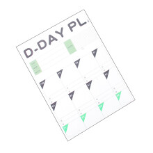 100-dag countdown kalender leerplanning voor kinderen, wit