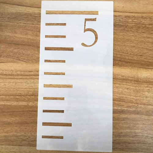 7-delig 213 cm groeimeter sjabloon – herbruikbaar 2