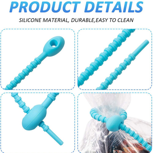 20 Herbruikbare Silicone Kabelbinders Voor Hoofdtelefoon 1