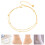 Double Enkelbandje Vrouwen Titanium Staal Mode Sieraden 4