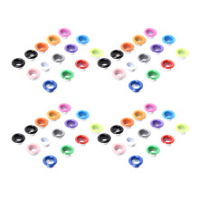 100 stuks 8 mm gekleurde canvas oogjes met metalen hoekoogjes