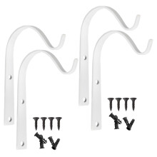 4Pièces Support Mural En Fer Pour Paniers Suspendus Jardinage