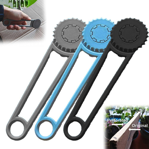 Perforating Cutter Ergonomic Cardboard-Blue Hollow style 1