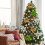 Weihnachtsblumen aus Stoff – 22 cm, Silber 9