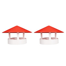 2 Unidades Protector Antilluvia Para Chimenea, Embudo De Humo