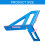High Precise Aluminum Alloy Triangular Gauge-Red Metric 3