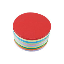 500 Pcs 10cm Colourful Paper Circles Assorted Colours Round Cutouts For Folding Paper Crafts Classroom School Use