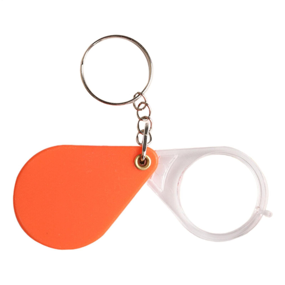 Pocket Magnifying Glass - Folding Magnifier With Rotating Holster, Keyring Mini Magnifier For Reading Jewelry Coins
