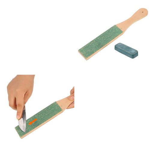 2 uds. tabla afilar doble madera y con pasta 1
