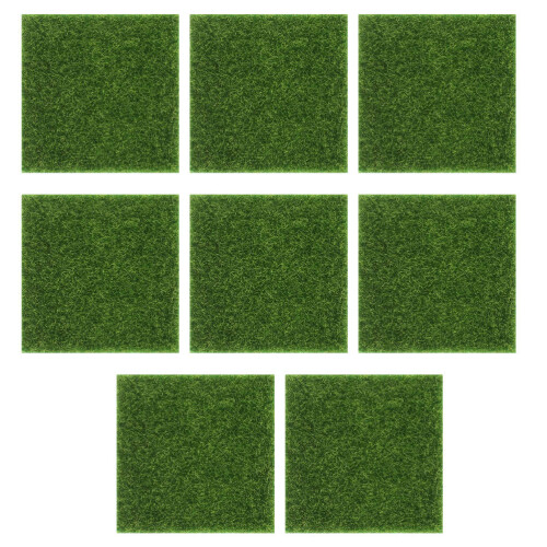 8 Unidades Césped Artificial Micro Paisaje Simulada