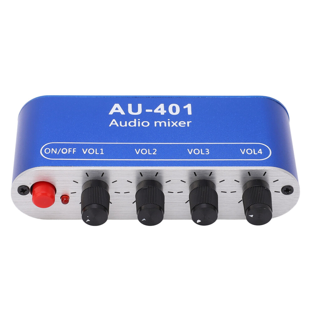 Stereo Audio Mixer 3.5Mm Headphone Amplifier Dc 5-12V, Abs Aluminum 7651357110534