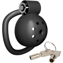 Chastity Devices Porous Lock Chastity Cage 5-Ring Beginner Penis Cage Set For Men