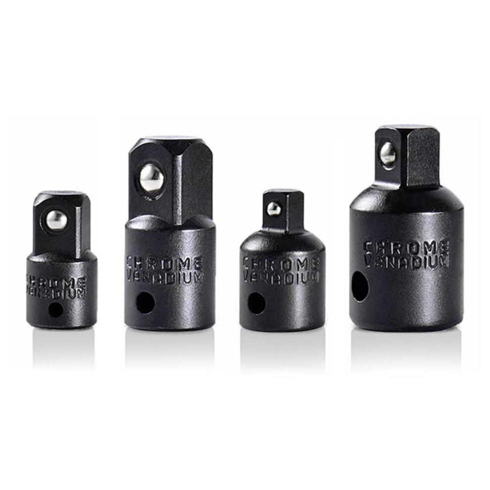 4-Piece Impact Socket Adapter - Laser Marked Nut Adapter For Easy Identification With Ratchets And Socket Wrenches 9084446705775