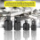 4-Piece Impact Socket Adapter - Laser Marked Nut Adapter For Easy Identification With Ratchets And Socket Wrenches 4