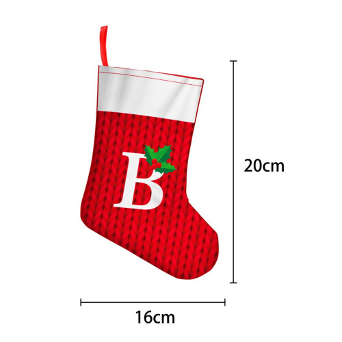 Chaussettes suspendues de vacances, grand bas de noël pour-E 2