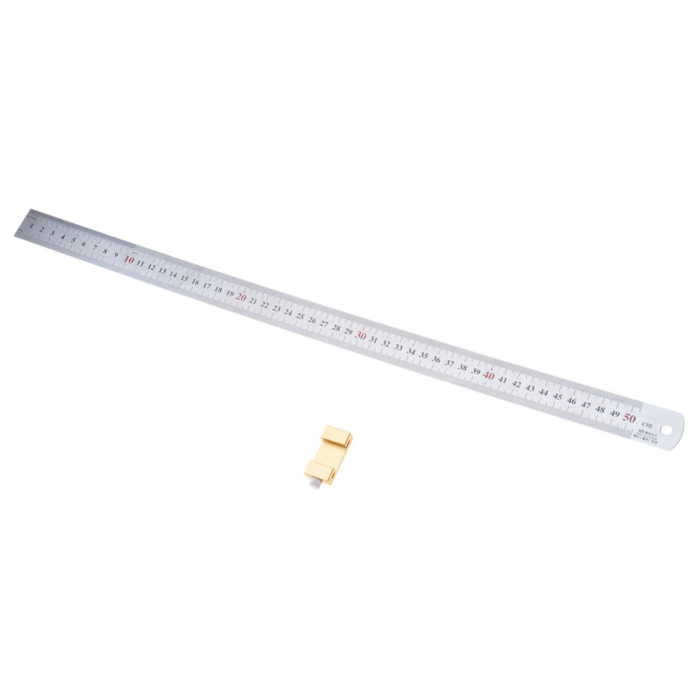 Professional Woodworking Scale With Alignment Block-50Cm 7754000230983
