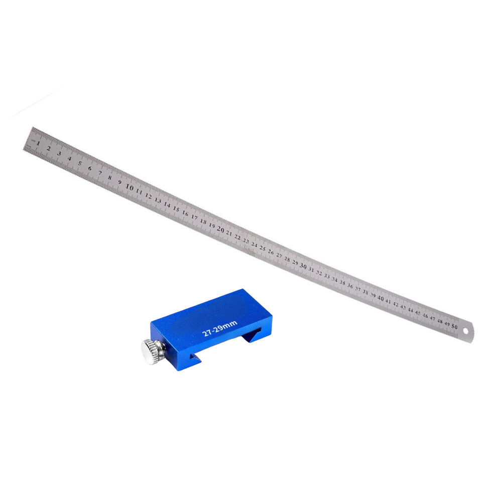 Strong Aluminum Carpenter Marking Tool-50Cm Steel Ruler 7754000231355