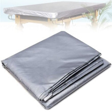 Pool Table Cover Waterproof PVC Dustproof Protection With Drawstring Fits 7ft To 12ft Tables