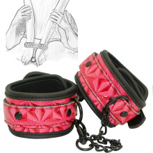 Bondage Handcuffs Leather Sponge SM Sex Toy For Men And Women Erotic Bedroom Restraints For Couples Beginner