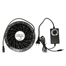12V afzuigventilator thuis stille inline kanaalventilator-Zwart