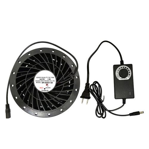 12V afzuigventilator thuis stille inline kanaalventilator-Zwart