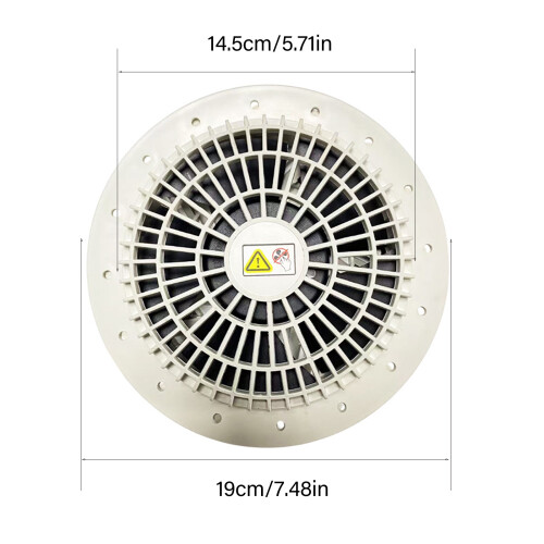12V stille inline pijpventilatie-afzuigventilator voor 1