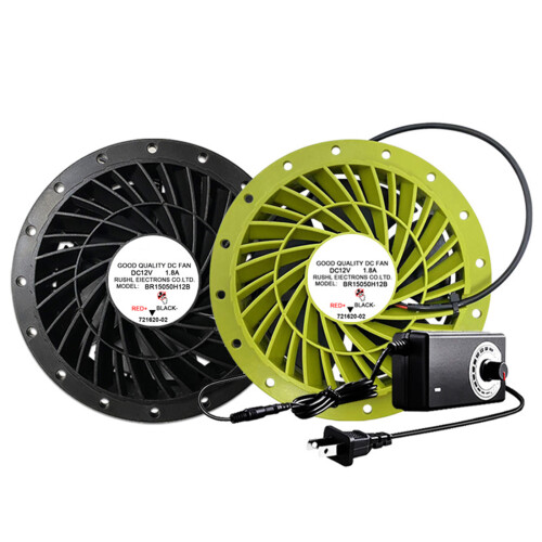 12V afzuigventilator thuis stille inline kanaalventilator-Zwart 1