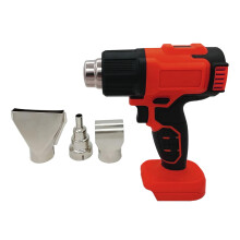 Draadloze heteluchtpistolen, compatibel met 18V batterij,-Rood