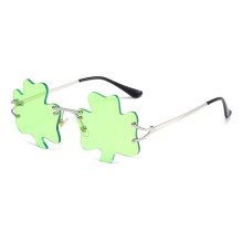 Green Color Irish Clovers Shape Frame Clovers Shape Photo Frame Retro Frame Christmas And Carnival Decor