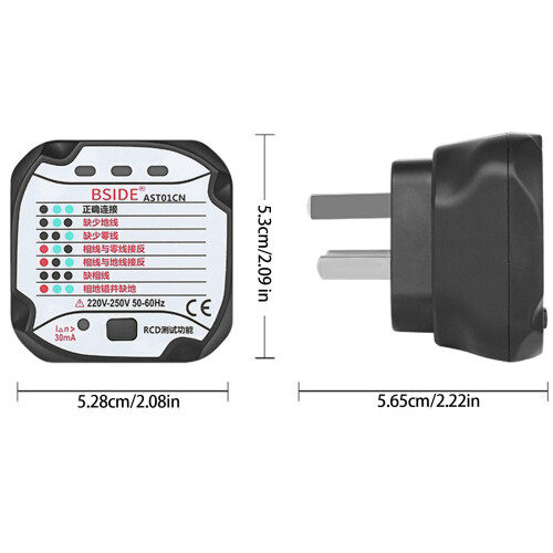 Tragbare Steckdosentester-Analysatoren-Australischer Standard 2