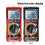 Digitale tester met data hold automatische uit-multitester-Rood 3