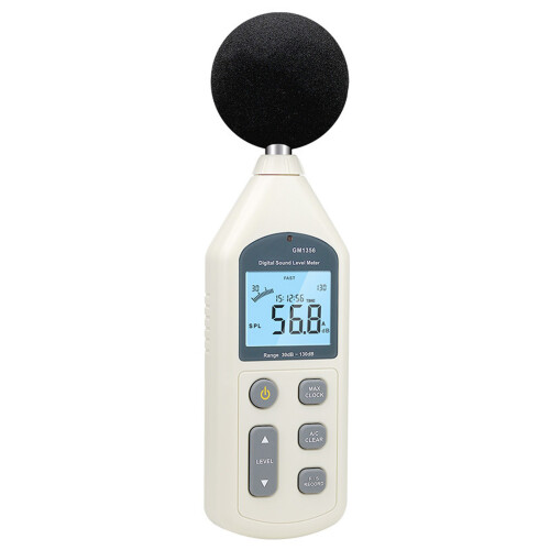 SPL-tester Geluidsmeter met achtergrondverlichting en gewogen