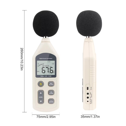 SPL-tester Geluidsmeter met achtergrondverlichting en gewogen 2