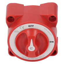 Interruptor de desconexión de batería de 2 posiciones 350A rojo M10 IP66