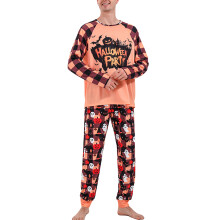 (Pale Yellow MEN M) Halloween Family Pajamas Pale Yellow Men M