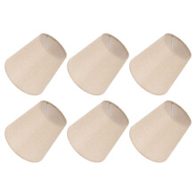 6er Set Leinen-Zylinder-Lampenschirmbezug 9,3 x 14 x 13 cm