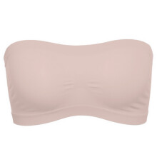 Women Elastic Strapless Seamless Cropped Tube Top Bra
