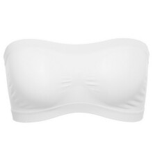 Women Elastic Strapless Seamless Cropped Tube Top Bra