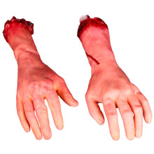 1 Pair Horror Cuts Bloody Fake Arms Halloween Cosplay Props