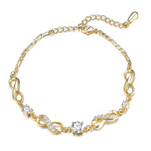 14K Gold Ankle Bracelet Adjustable Boho Beach Jewelry