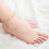 14K Gold Ankle Bracelet Adjustable Boho Beach Jewelry 2