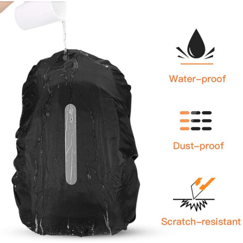 Backpack Rain Cover Waterproof with Reflective Belt Safety 1