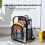 Heavy Duty Clear Backpack Transparent PVC Multi Pockets School 2