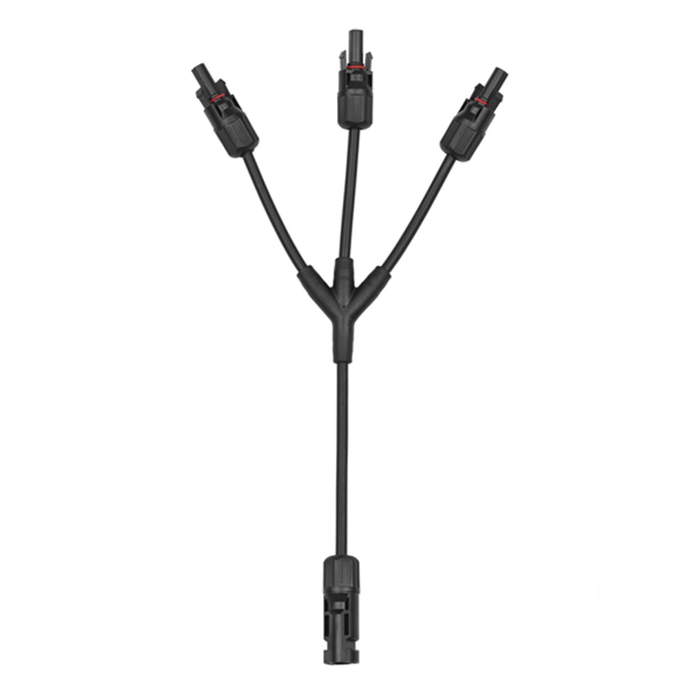 3-Way Waterproof Solar Connectors IP67 12AWG 30A Black-image-OPC-PMKZJBM-NEW